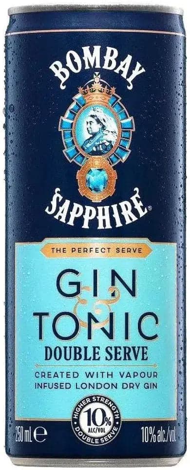 Bombay Gin & Tonic Double Serve 250ML