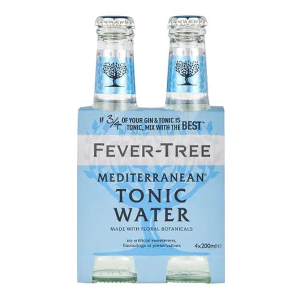 FEVER TREE LIGHT MEDITERRANEAN TONIC WATER 200ML