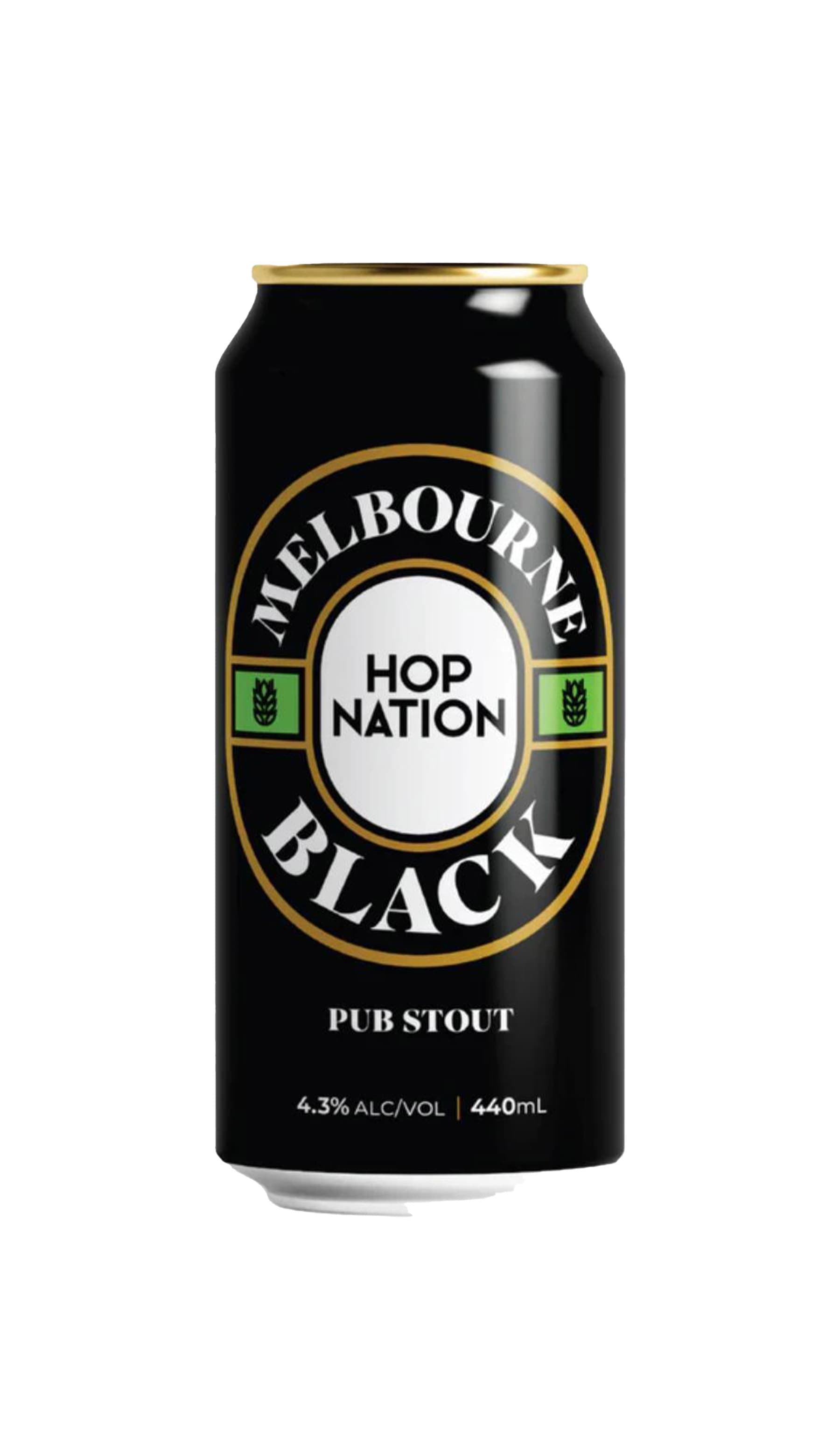 Hop Nation Melbourne Pub Stout Black 440ML Can