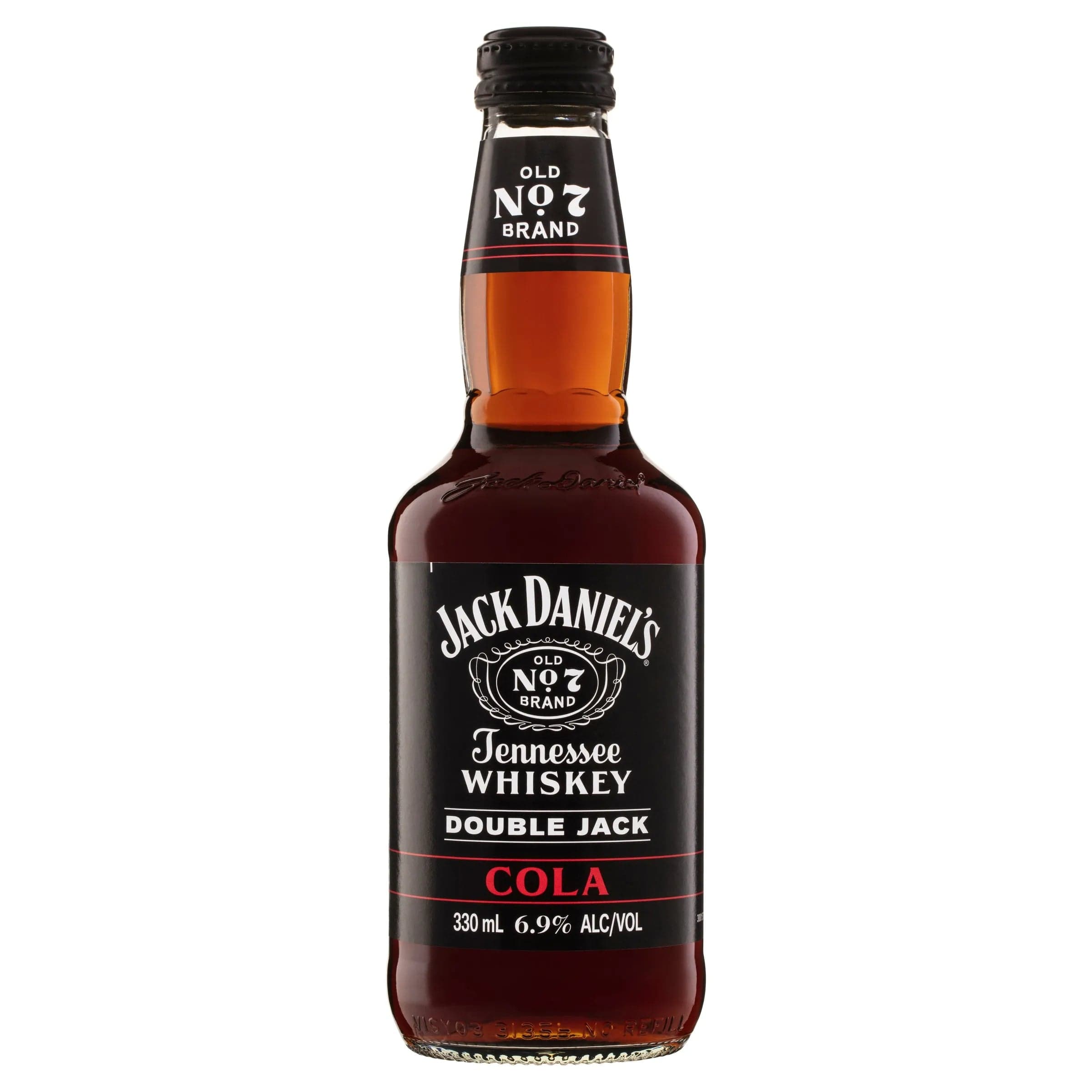 Jack Daniel's Tennessee Whiskey & Cola Bottle 330ML