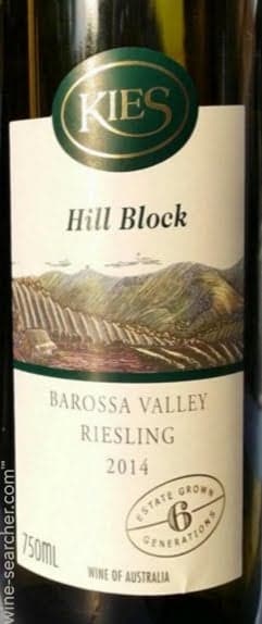 Kies Family Wines Hill Block Riesling 750mL