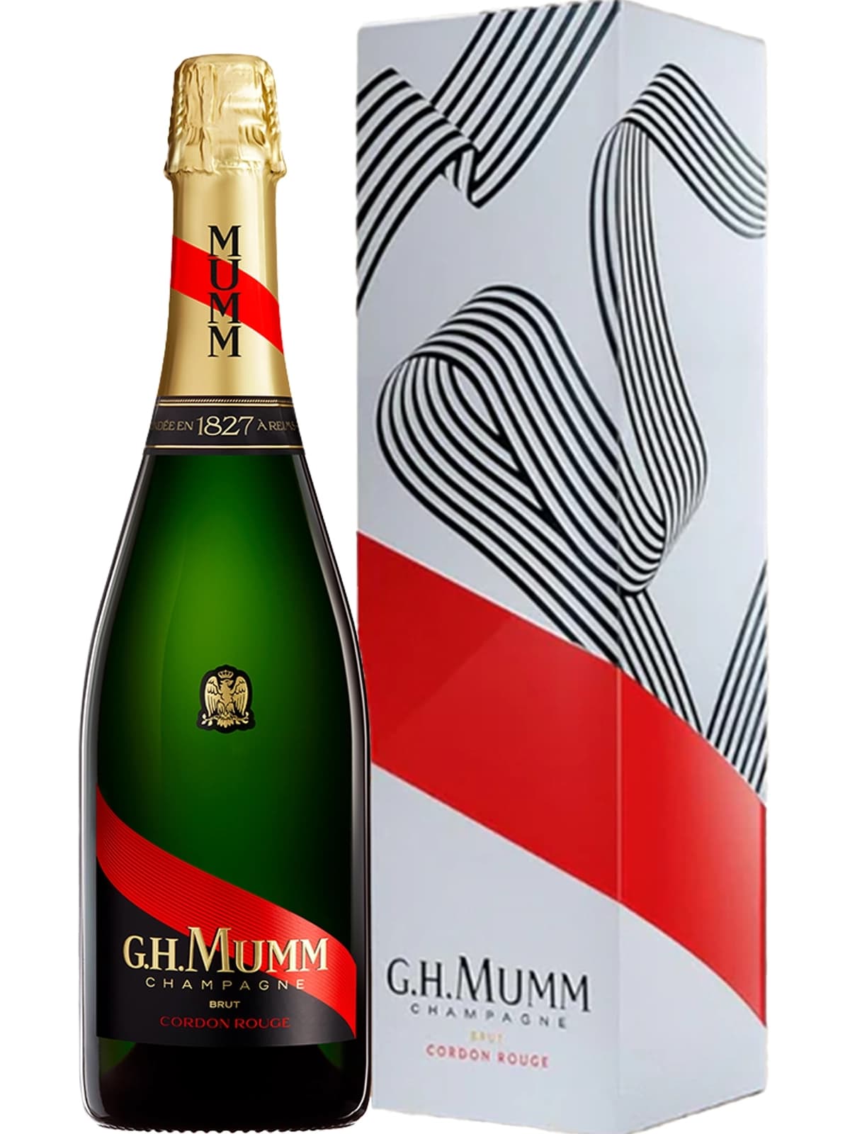 MUMM CORDON ROUGE NV 750mL Old Gift Box