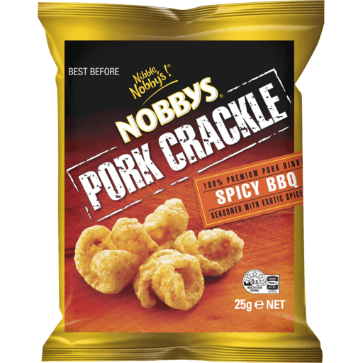 NOBBY'S BBQ PORK CRACKLE 25G