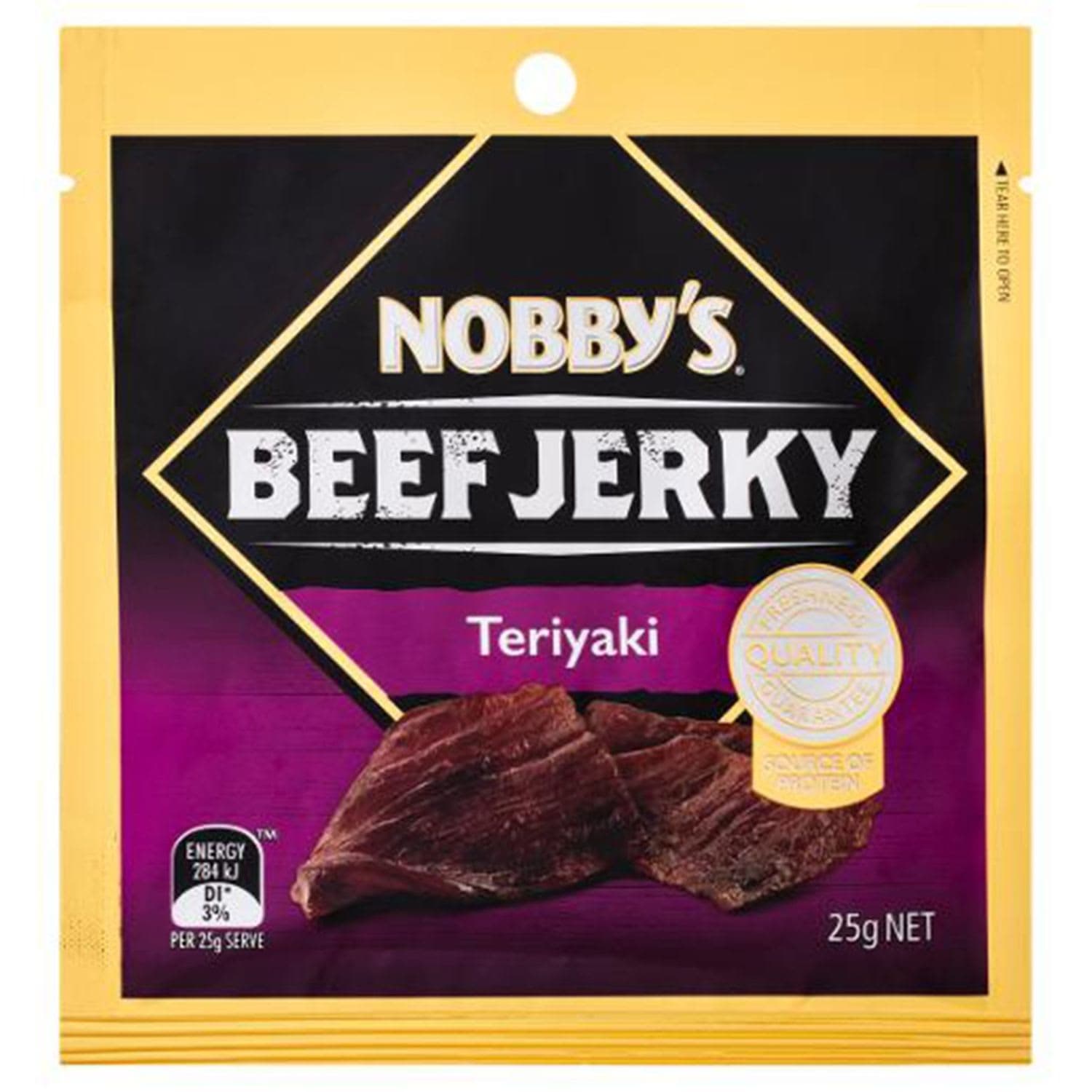 NOBBYS BEEF JERKY TERIYAK 25GM