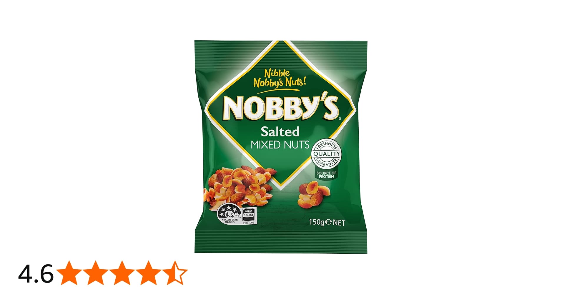 NOBBYS MXD NUTS SALTED PK150GM