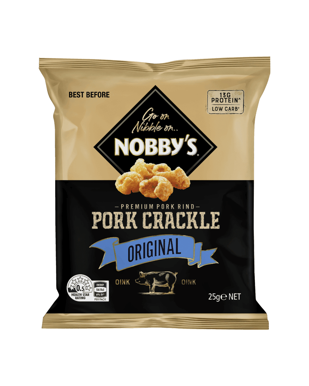 NOBBY'S ORIGINAL PORK CRACKLE 25G