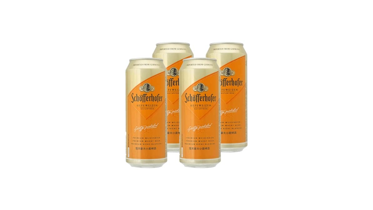 SCHOFFERHOFER HEFFEWEIZEN CANS 500ML