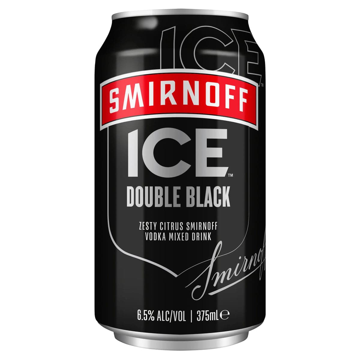 SMIRNOFF DOUBLE BLACK 6.5% CAN 375ML