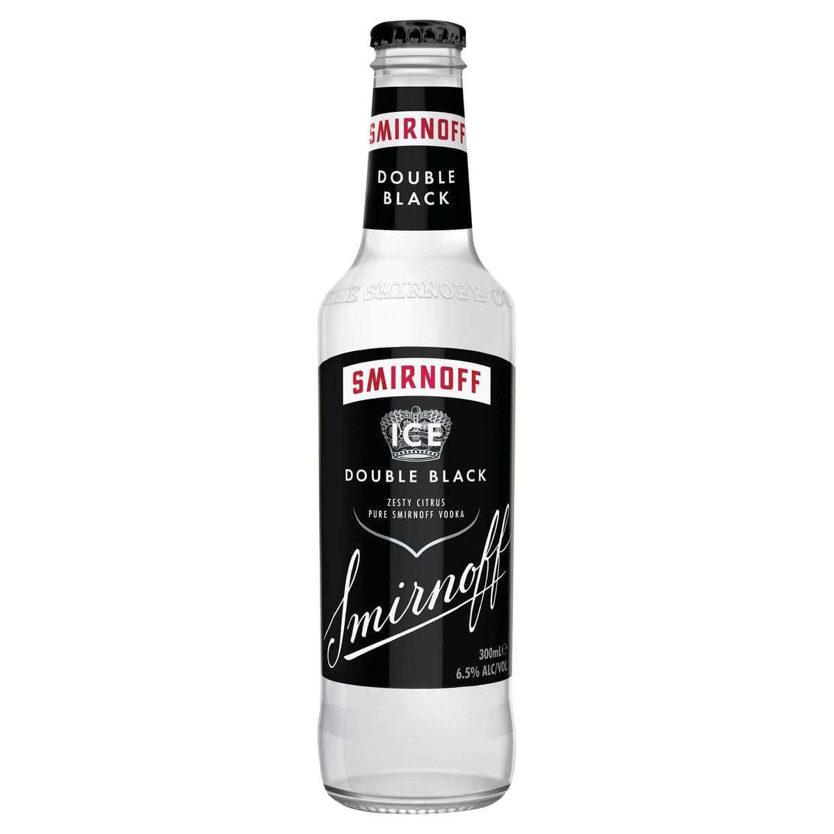 SMIRNOFF ICE DOUBLE BLACK 6.5% LOOSE BOTTLE 300mL