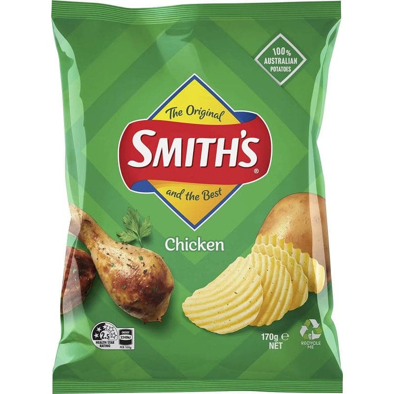 SMITHS CRINKL CHICKEN 170GM